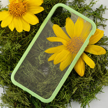 Load image into Gallery viewer, Clear Eco-Friendly iPhone XS Case with Neo Mint Ridge
